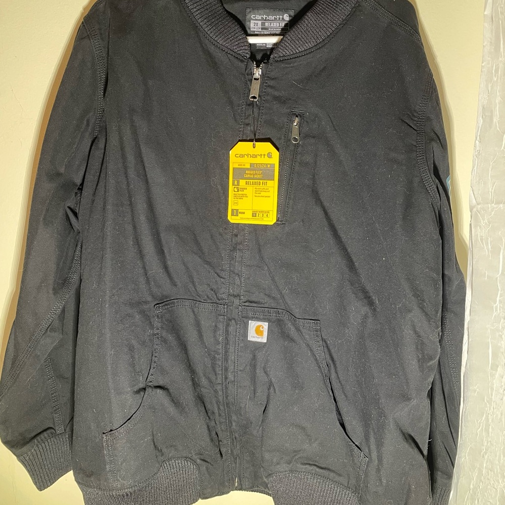 Carhartt Rugged Flex Canvas Jacket in Black
